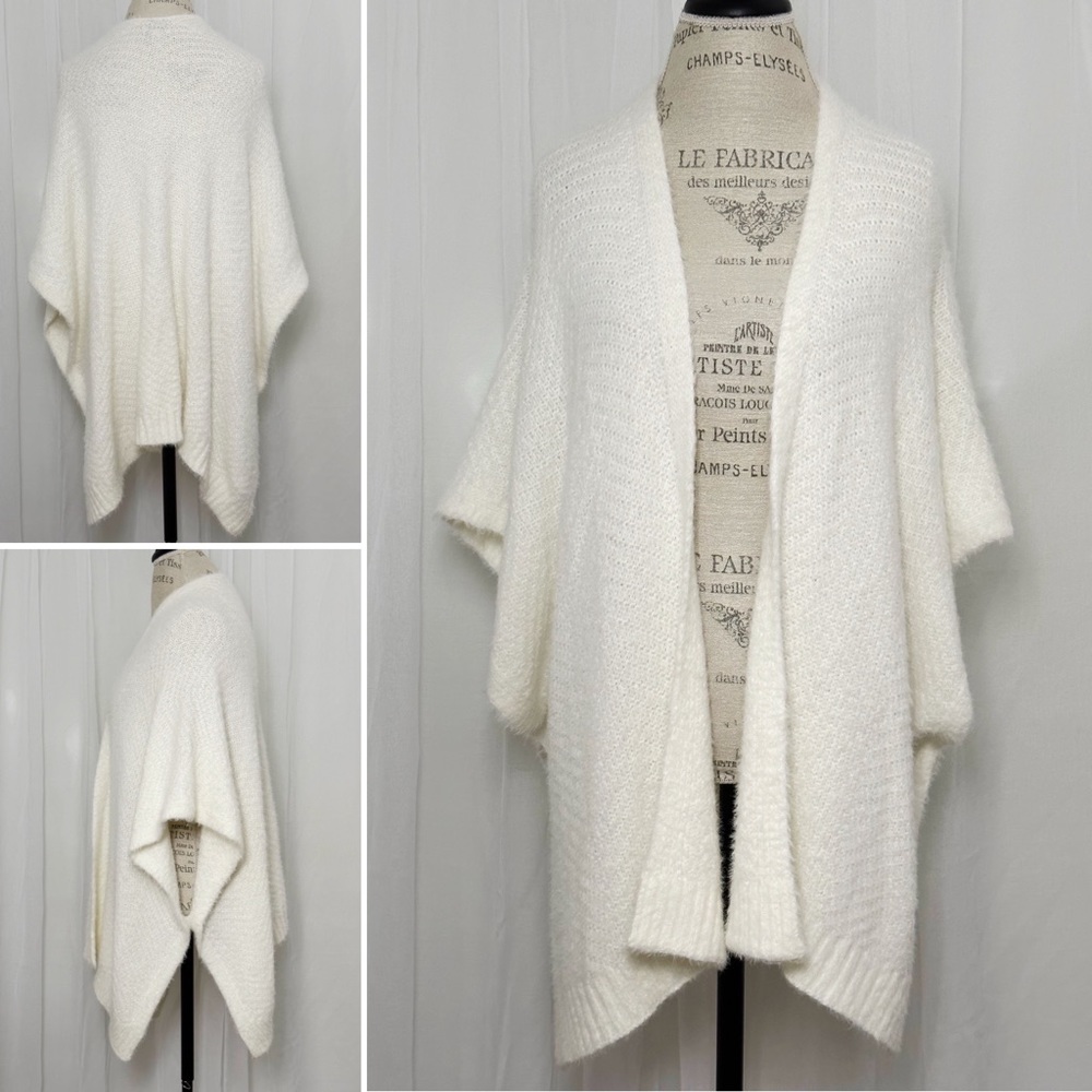 LOFT Ann Taylor Sweater Wrap Poncho M/L